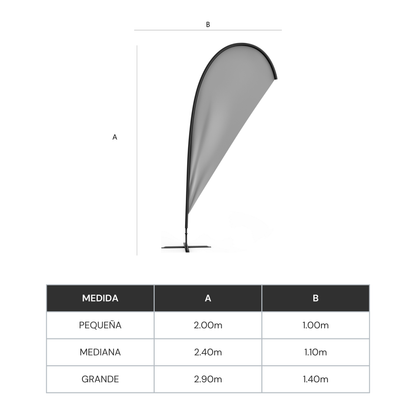 BANDEROLA TIPO GOTA